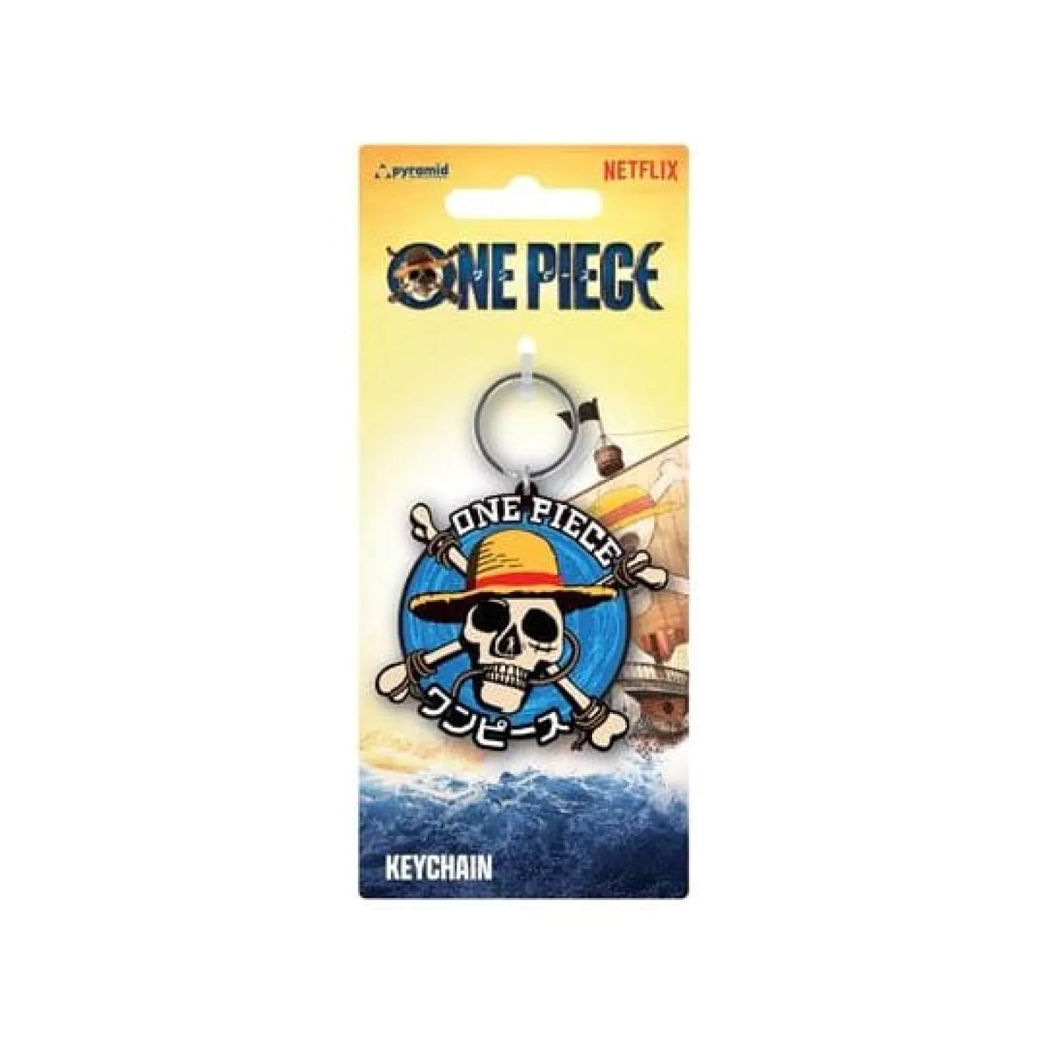 One Piece PVC kľúčenka Live Action Straw Hat Crew ikona produktová fotografia