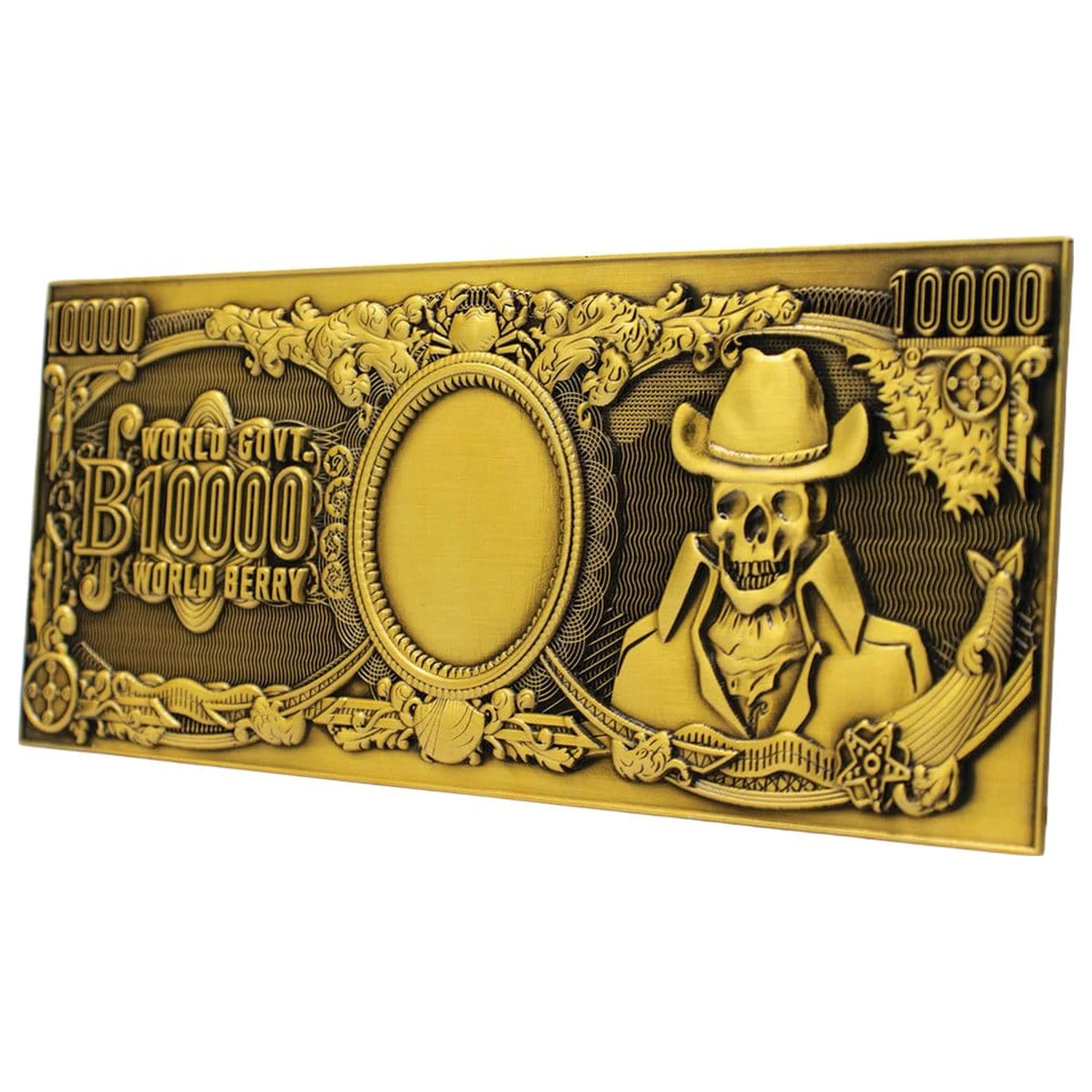 One Piece replika 10,000 World Berry kovová bankovka 6 x 15 cm produktová fotografia