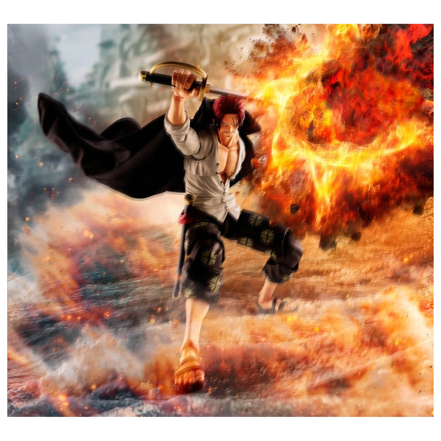 One Piece S.H.Figuarts akčná figúrka Shanks -Marineford- 17 cm produktová fotografia