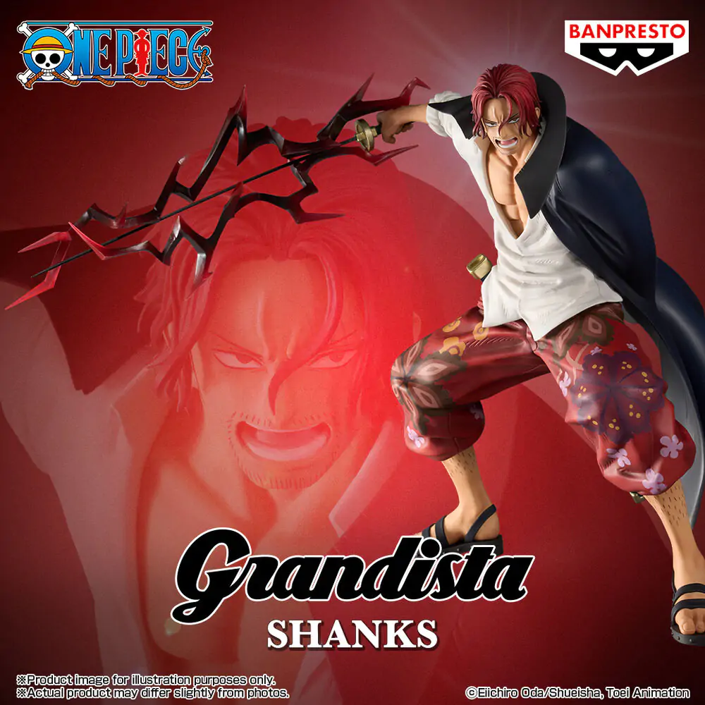 One Piece Shanks Grandista figúrka 22cm produktová fotografia