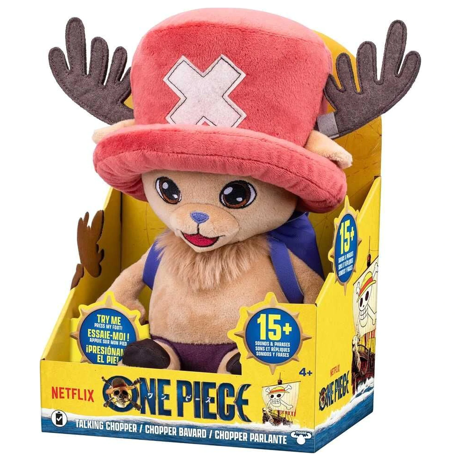 One Piece Tony Tony Chopper hovoriaca plyšová hračka 28 cm produktová fotografia