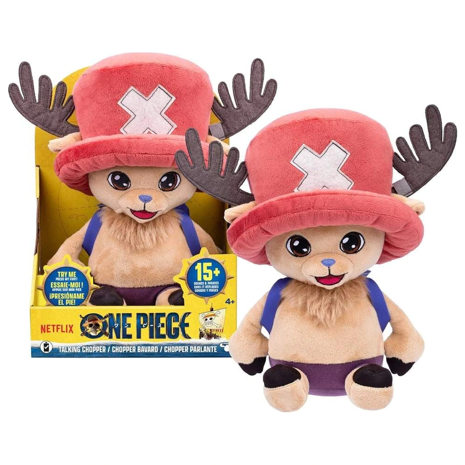 One Piece Tony Tony Chopper hovoriaca plyšová hračka 28 cm produktová fotografia
