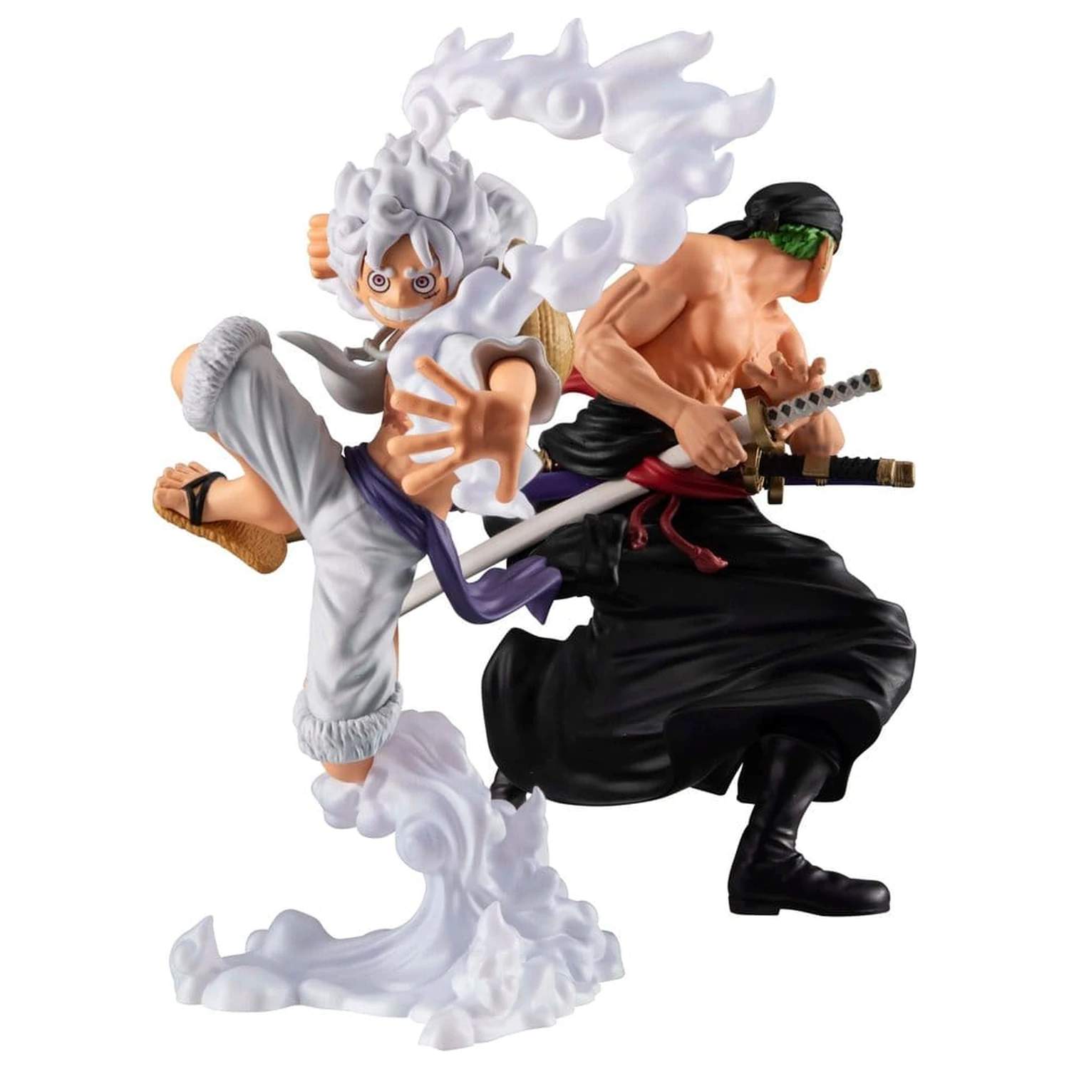 One Piece Wallstar PVC figúrky balenie po 2 ks Monkey D. Luffy Gear Fifth & Roronoa Zoro (s darčekom) 10 cm produktová fotografia