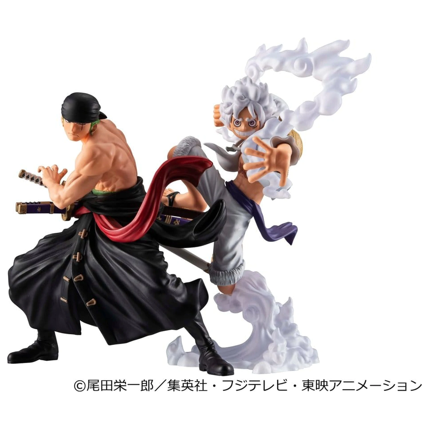 One Piece Wallstar PVC figúrky balenie po 2 ks Monkey D. Luffy Gear Fifth & Roronoa Zoro (s darčekom) 10 cm produktová fotografia