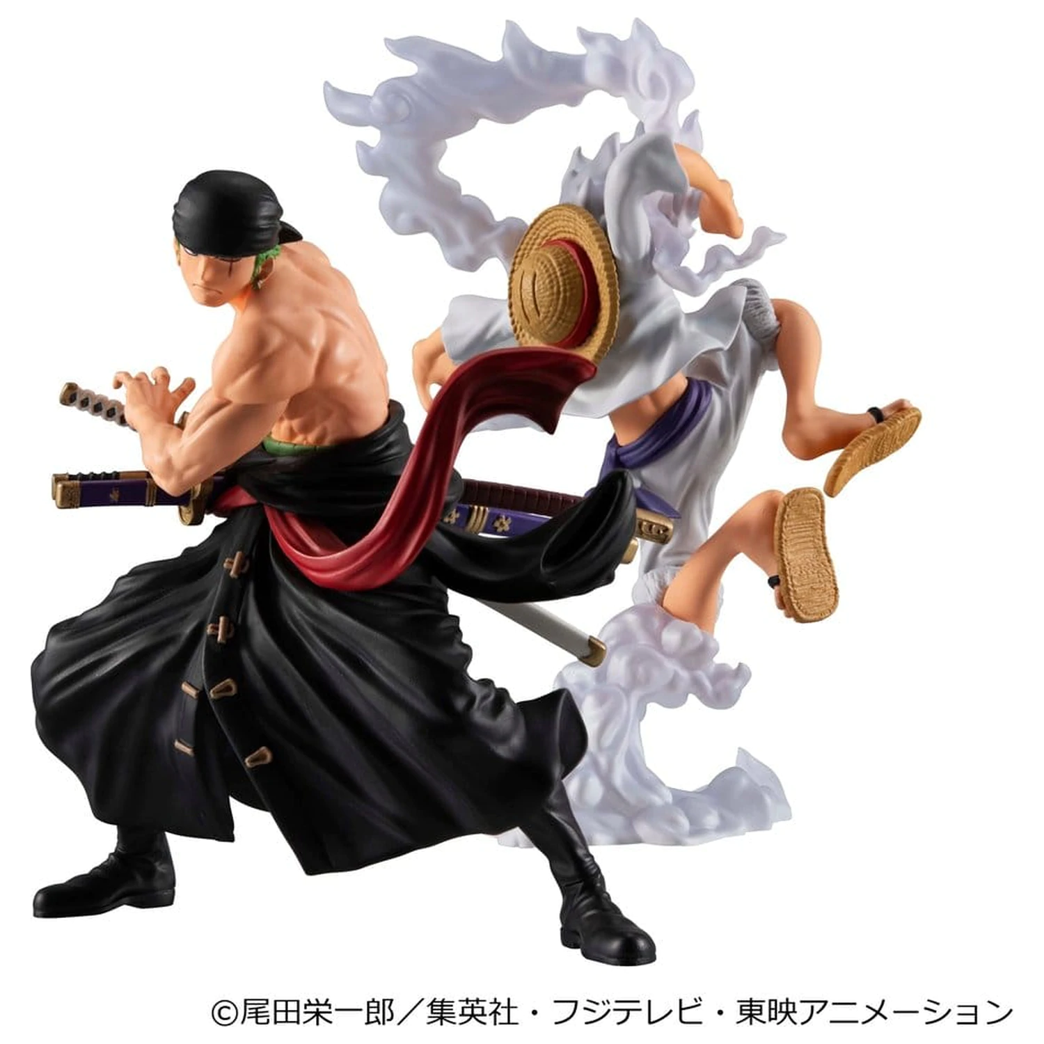 One Piece Wallstar PVC figúrky balenie po 2 ks Monkey D. Luffy Gear Fifth & Roronoa Zoro (s darčekom) 10 cm produktová fotografia