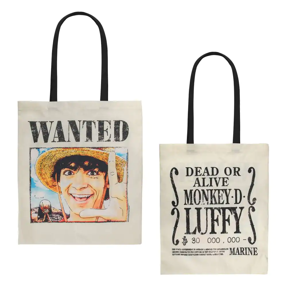 One Piece nákupná taška Wanted Luffy produktová fotografia