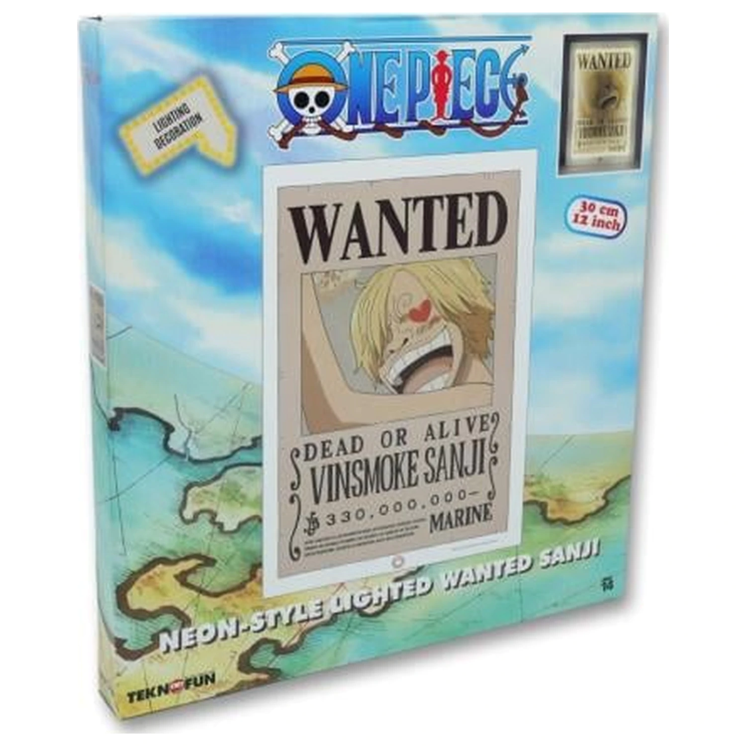 One Piece Wanter Sanji neónová lampa 30 cm produktová fotografia