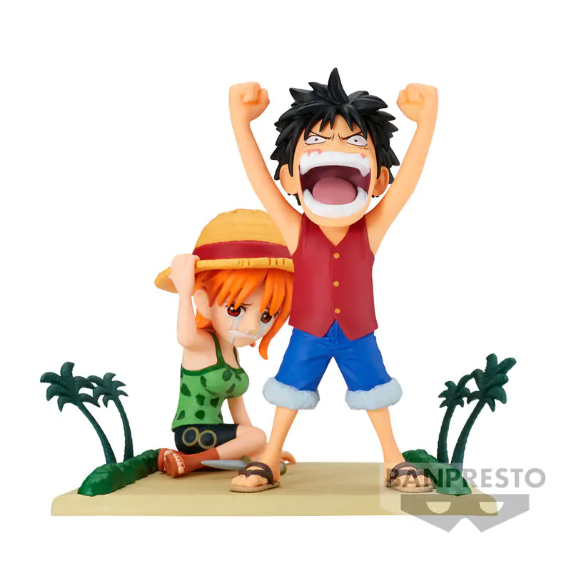 One Piece WCF Log Stories Luffy &amp; Nami figúrka 7 cm produktová fotografia