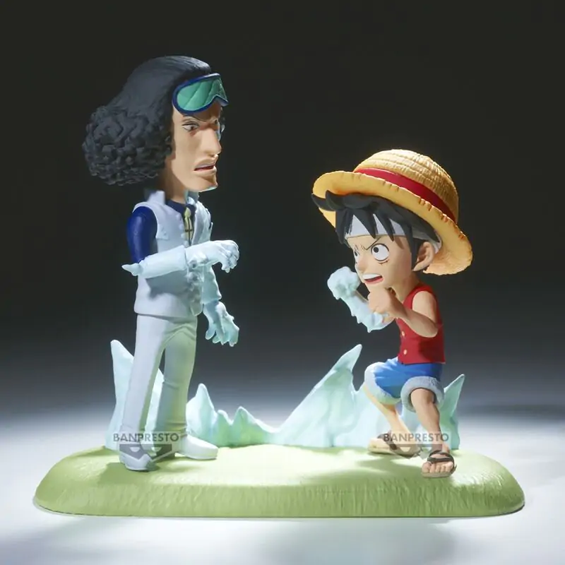 One Piece World Collectable Figure Log Stories Monkey D. Luffy vs Kuzan 9cm termékfotó