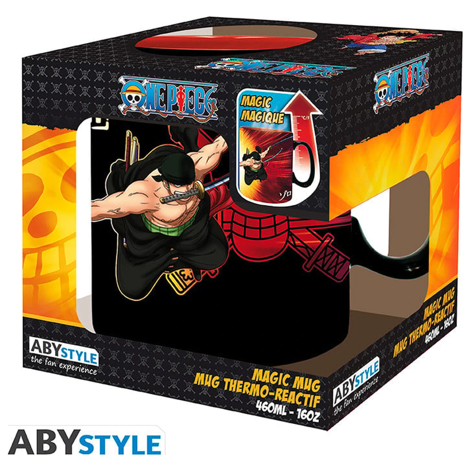 One Piece Zoro & Sanji Hrnček meniaci sa teplom 460 ml produktová fotografia
