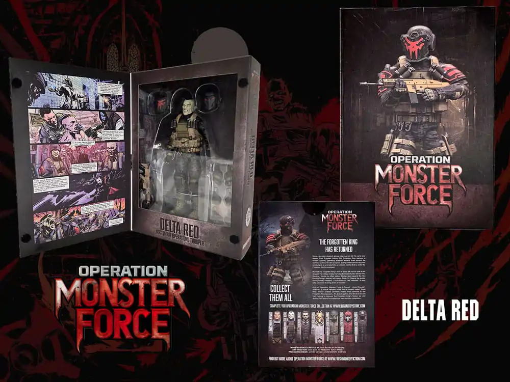 Operation: Monster Force Akčná figúrka 1/12 Delta Red Nocturnal Operations Trooper 15 cm produktová fotografia