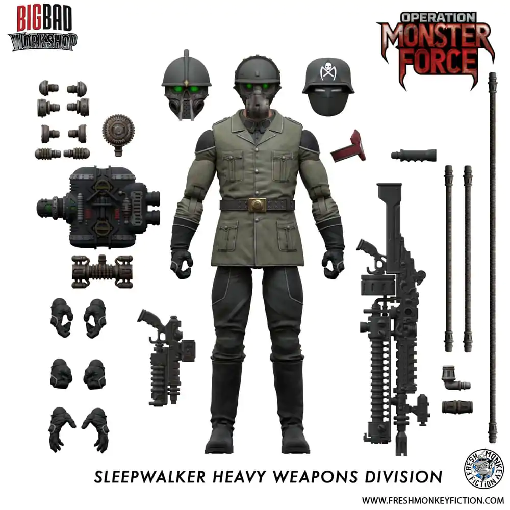 Operation: Monster Force Akčná figúrka 1/12 Sleepwalker Heavy Weapons Division 15 cm produktová fotografia