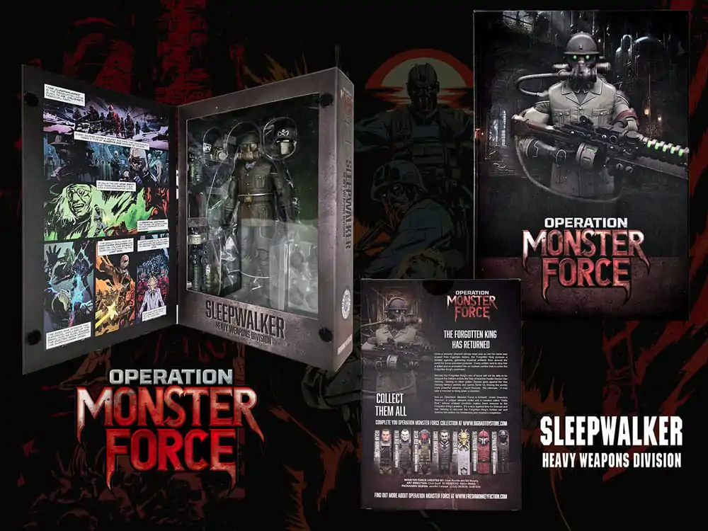 Operation: Monster Force Akčná figúrka 1/12 Sleepwalker Heavy Weapons Division 15 cm produktová fotografia