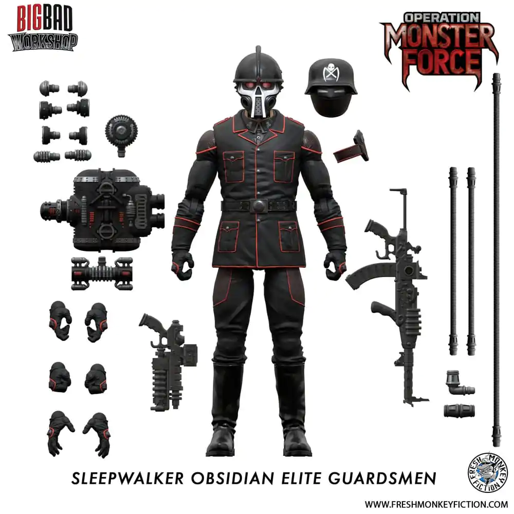 Operation: Monster Force Akčná figúrka 1/12 Sleepwalker Obsidian Elite Guardsmen 15 cm produktová fotografia