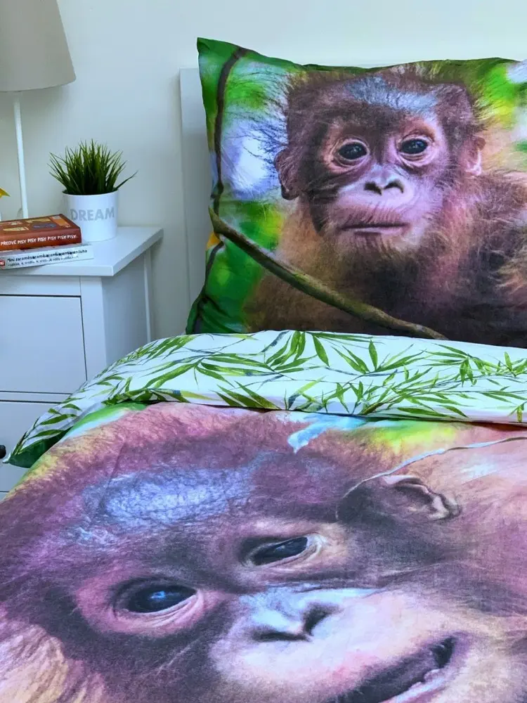 Orangutan obliečka na paplón 140x200cm, 70x90cm produktová fotografia