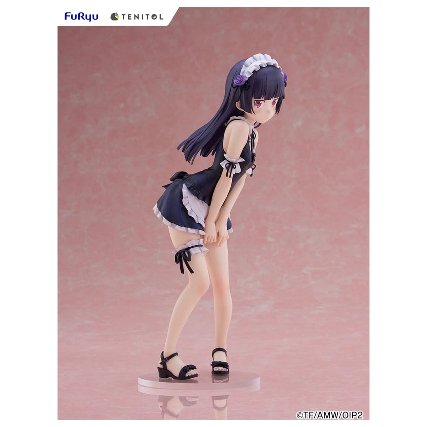 Ore no Imouto ga Konna ni Kawaii Wake ga Nai. Tenitol Tall PVC Socha Kuroneko swimsuits maid Ver. 27 cm produktová fotografia