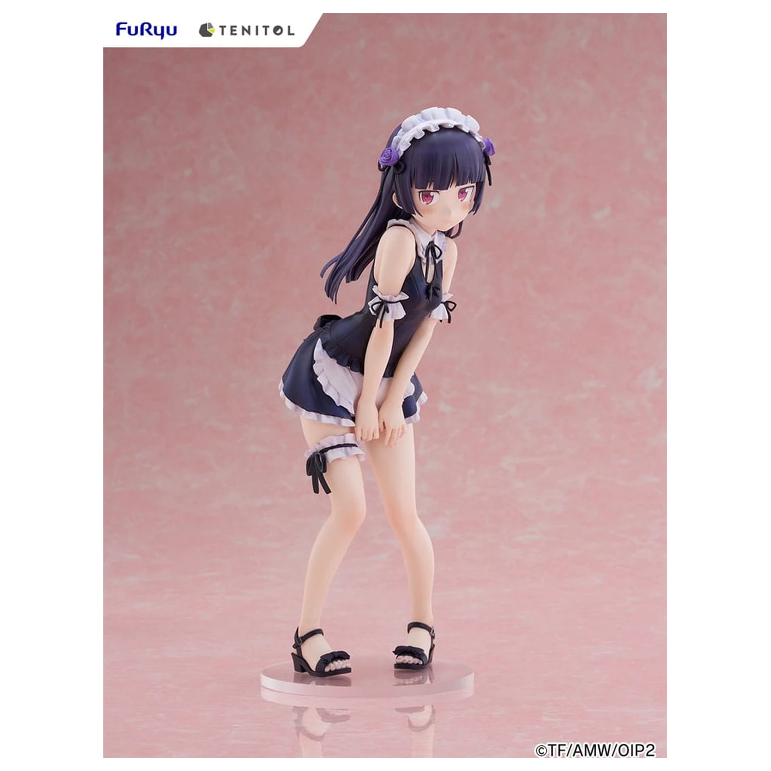 Ore no Imouto ga Konna ni Kawaii Wake ga Nai. Tenitol Tall PVC Socha Kuroneko swimsuits maid Ver. 27 cm produktová fotografia