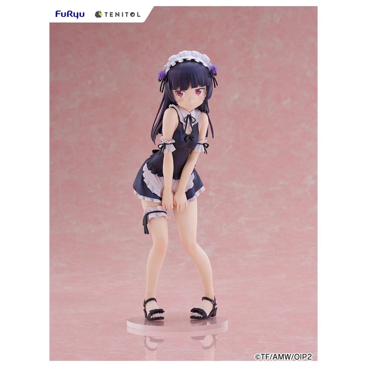 Ore no Imouto ga Konna ni Kawaii Wake ga Nai. Tenitol Tall PVC Socha Kuroneko swimsuits maid Ver. 27 cm produktová fotografia