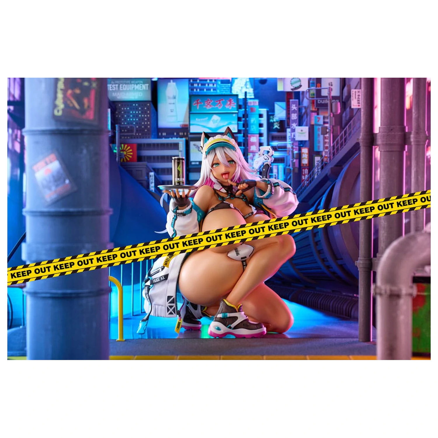 Original Character Socha 1/4 Meido-Busou: Ax Street ver. Pixel Philia Edition 37 cm produktová fotografia