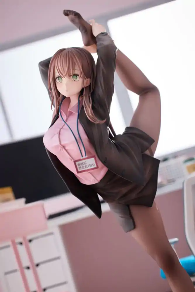 Original Character PVC Socha 1/6 OL-chan Who Doesn't Want to Go to Work Pink Ver. 26 cm produktová fotografia