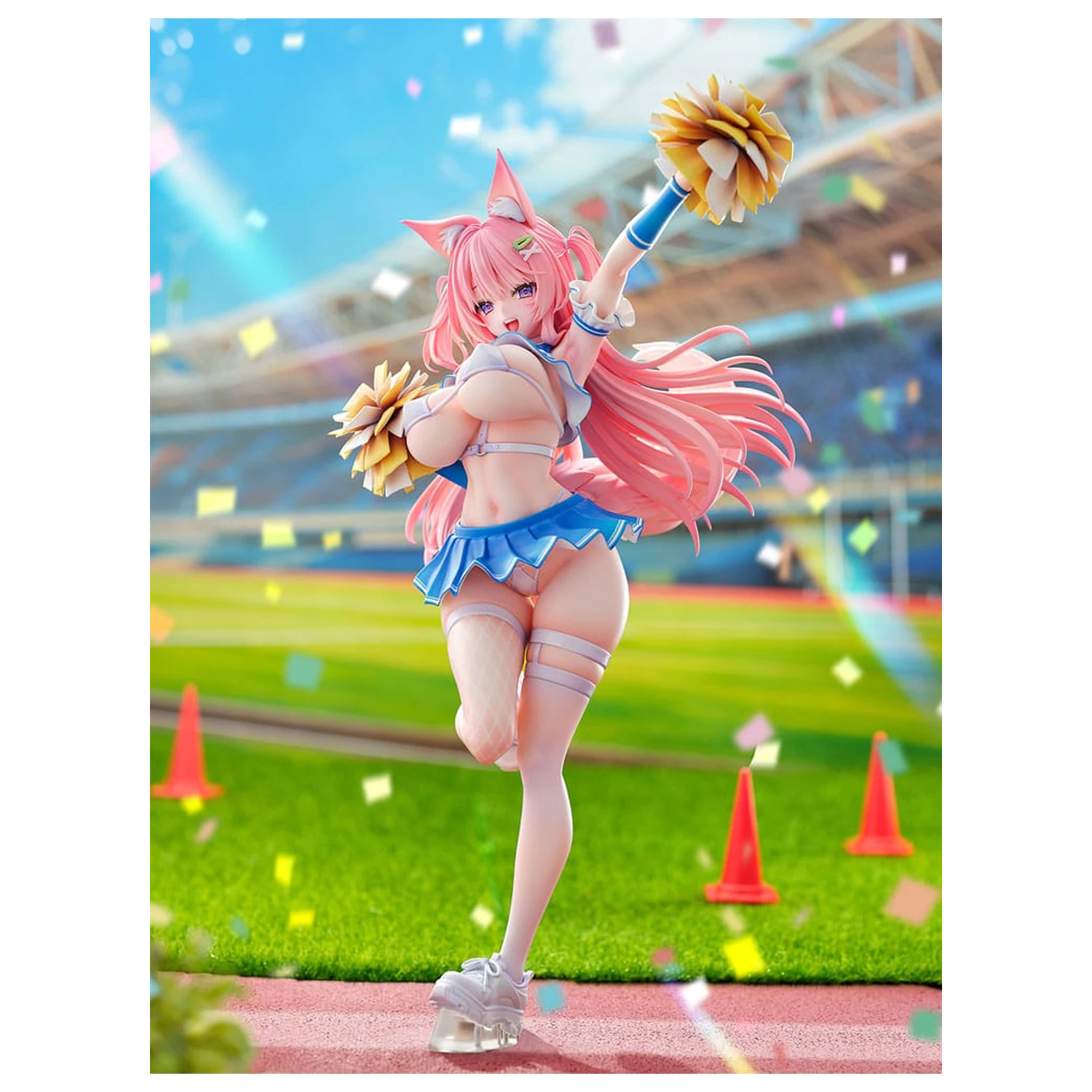 Socha Original Character 1/5 Kemomimi Cheer Girl ilustrovaná Yatanuki Kei 35 cm produktová fotografia