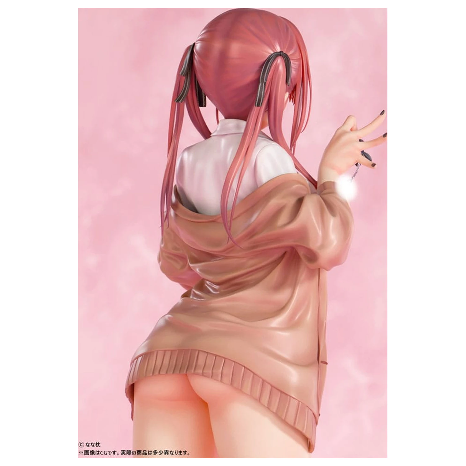 Original Character Socha 1/5 Red-Haired Gyaru-Chan Bare Face Ver. Illustration by Nanamakura 29 cm produktová fotografia