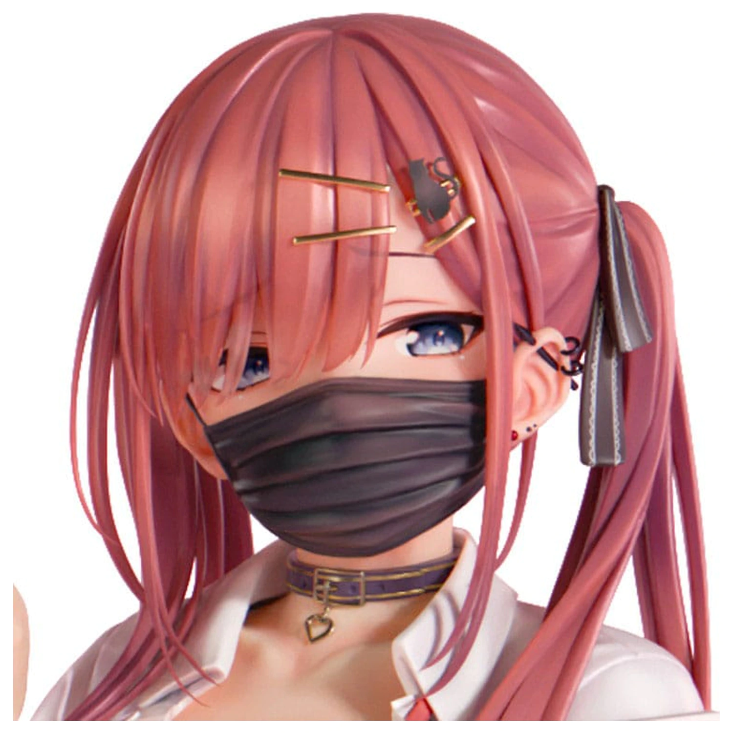 Originálna postava socha 1/5 Red-Haired Gyaru-Chan Mask Ver. Ilustrácia od Nanamakura 29 cm produktová fotografia