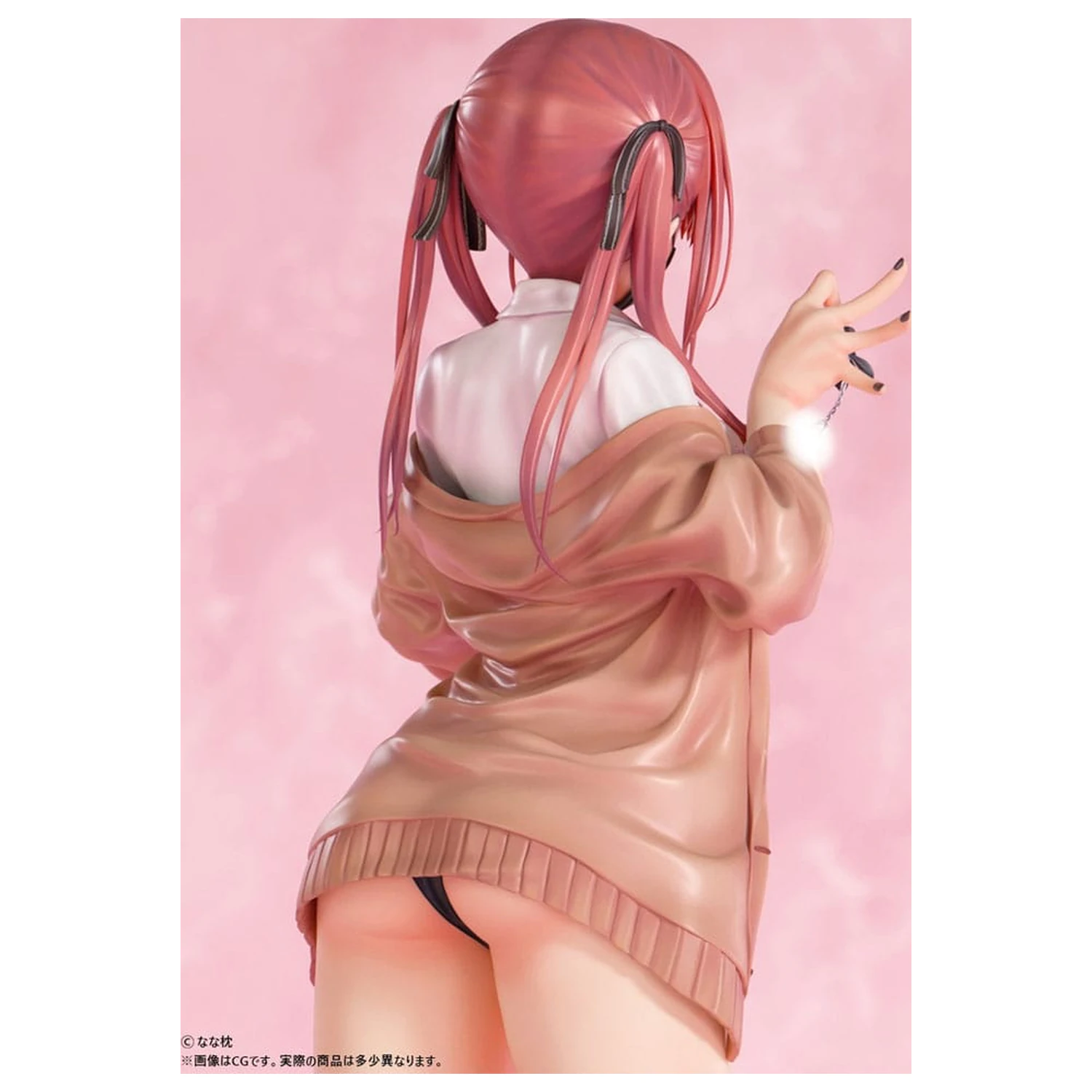 Originálna postava socha 1/5 Red-Haired Gyaru-Chan Mask Ver. Ilustrácia od Nanamakura 29 cm produktová fotografia