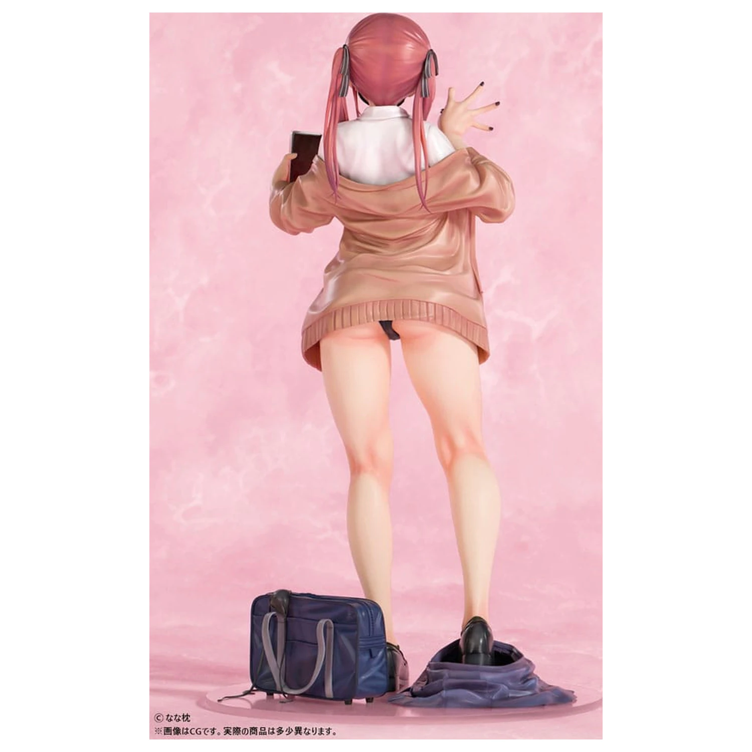 Originálna postava socha 1/5 Red-Haired Gyaru-Chan Mask Ver. Ilustrácia od Nanamakura 29 cm produktová fotografia