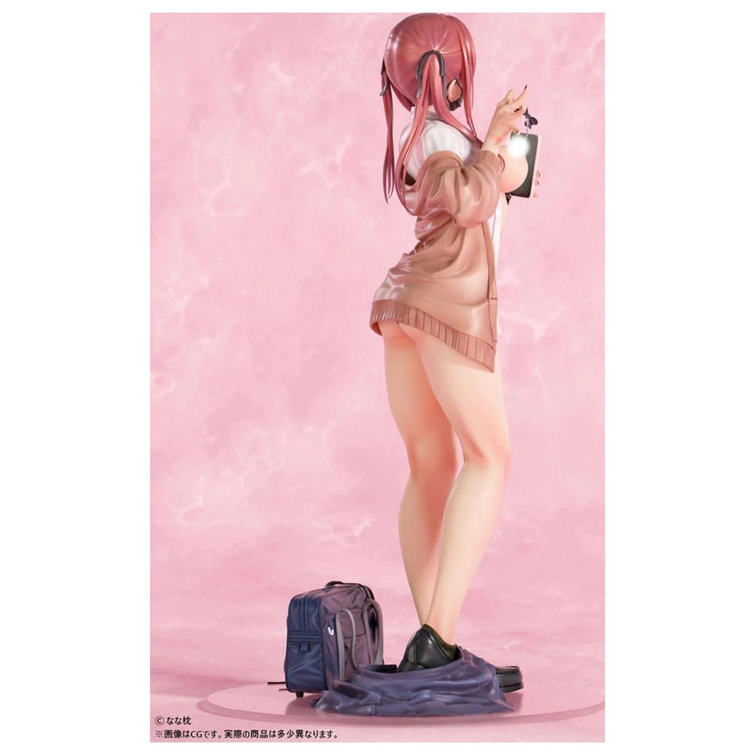 Originálna postava socha 1/5 Red-Haired Gyaru-Chan Mask Ver. Ilustrácia od Nanamakura 29 cm produktová fotografia