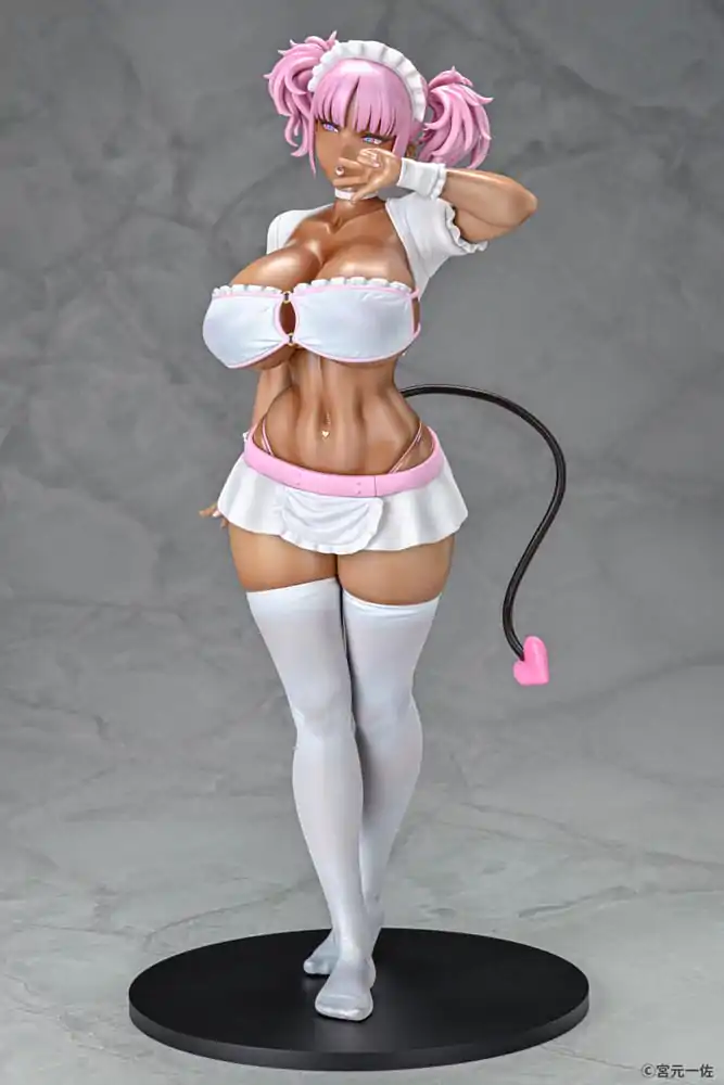 Original Character Statue 1/6 Black Gal Maid Succubus Cocoa Pink Ver. 30 cm termékfotó