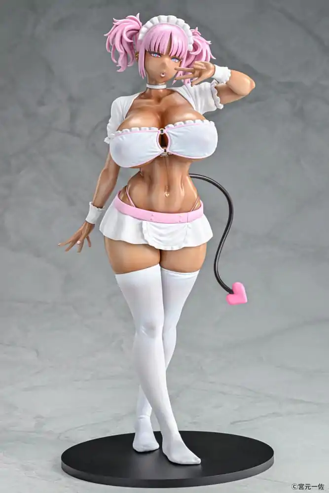 Original Character Statue 1/6 Black Gal Maid Succubus Cocoa Pink Ver. 30 cm termékfotó