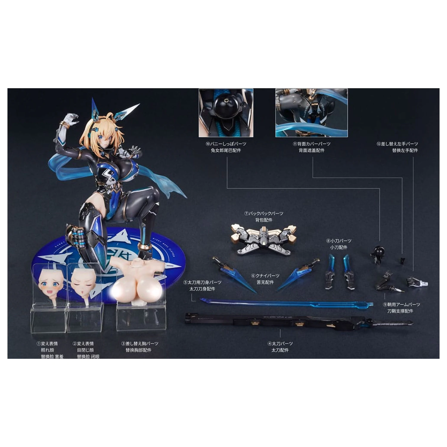 Original Character PVC Socha 1/6 Bunny Suit Planning Sophia F. Shirring Ninja Ver. 23 cm produktová fotografia