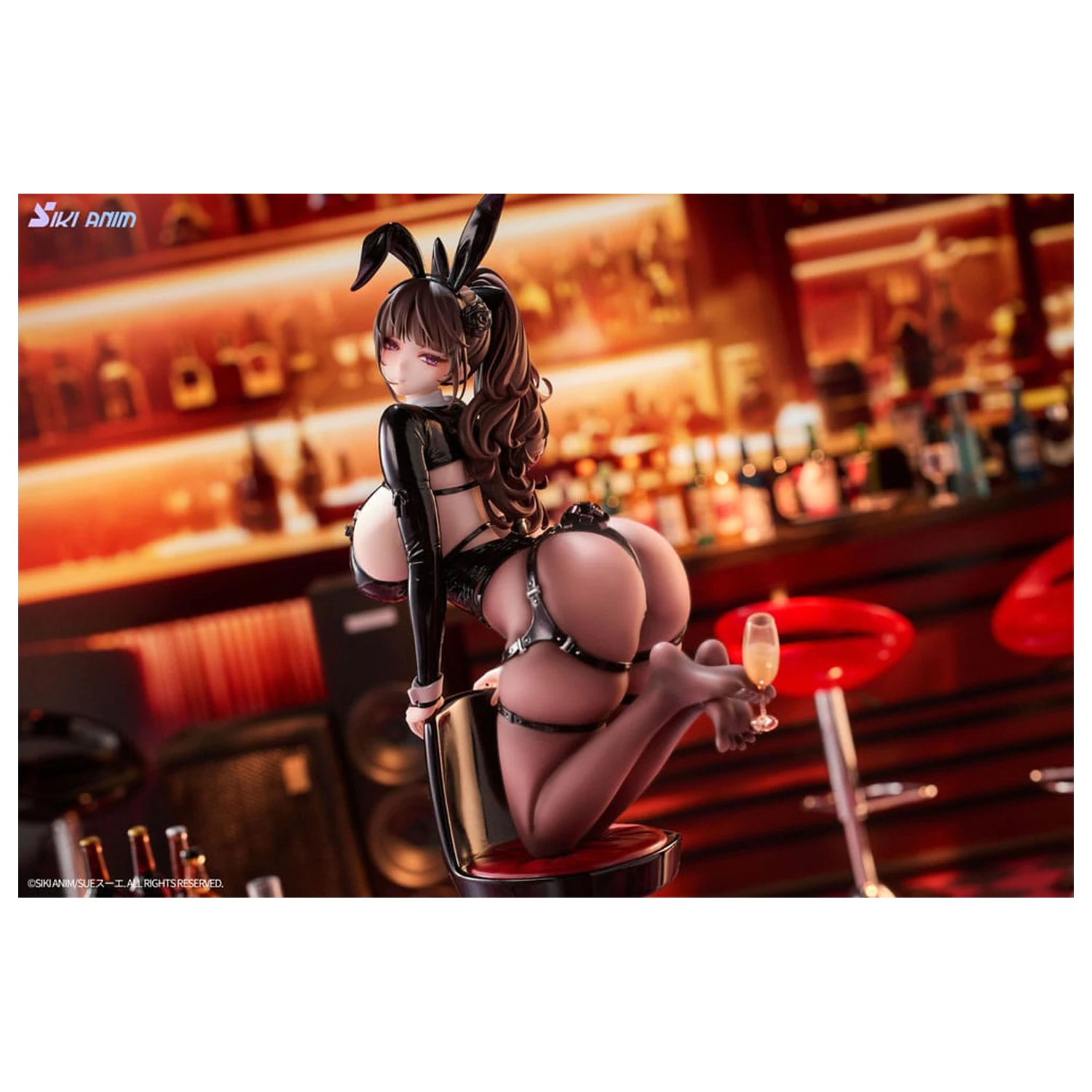 Original Character PVC Socha 1/6 Champagne and Bunny Girl Rose Black Stocking Ver. 31 cm produktová fotografia