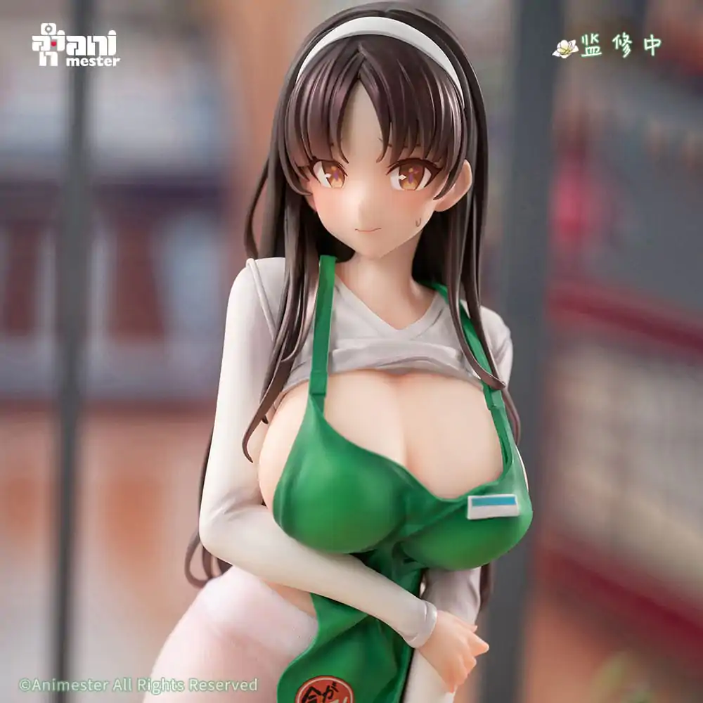 Original Character Socha 1/6 First Business! Mari Hanamiya the Gentle Shop Assistant illustration by POPQN 28 cm produktová fotografia