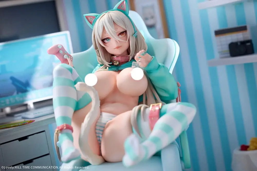 Pôvodná postava PVC 1/6 Nekomata Gamer Shiro 25 cm termékfotó