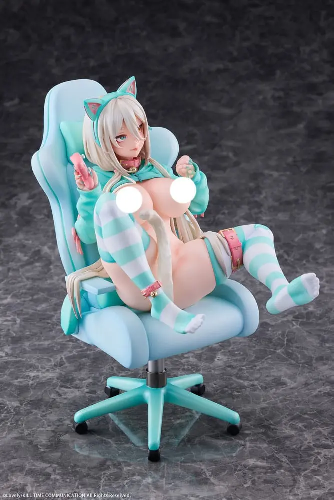 Pôvodná postava PVC 1/6 Nekomata Gamer Shiro 25 cm termékfotó