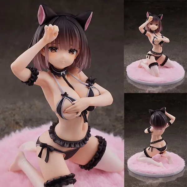 Originálna PVC figúrka 1/6 Roar, pózujúca pred zrkadlom - Ayaka-chan TPK-017 17 cm termékfotó