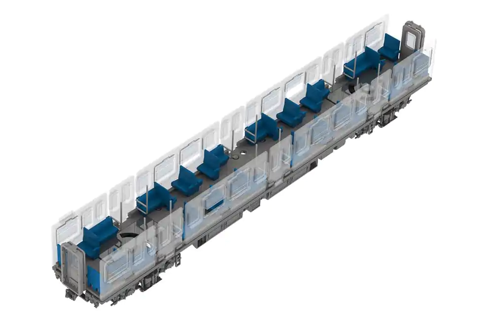 Original Character 1/80 Plastiková modelová stavebnica 1/80 Semi-cross sada interiéru sedadiel A (modrá) 4 cm produktová fotografia