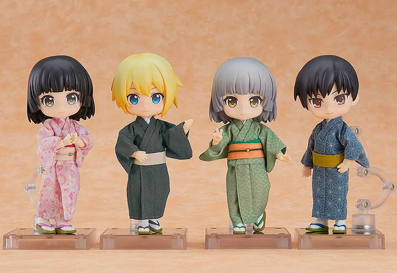 Originálny outfit pre Nendoroid bábiky: Kimono - chlapec (sivé) termékfotó