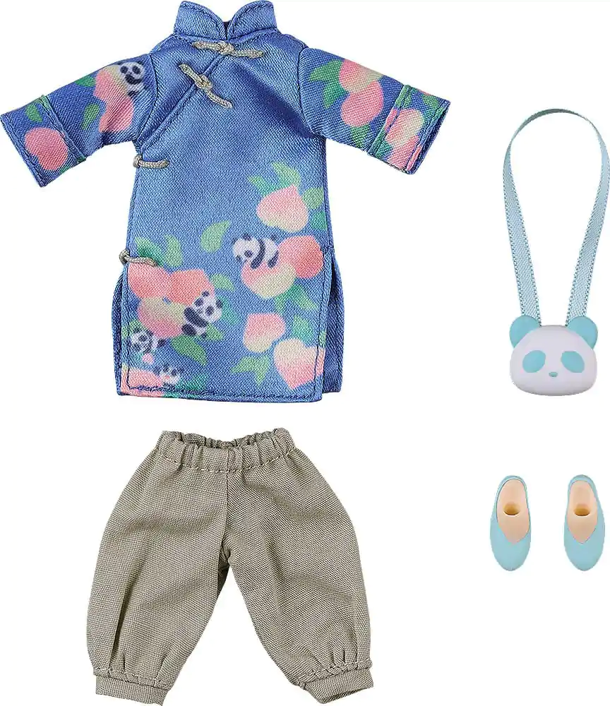 Original Character Accessories for Nendoroid Doll Figures Súprava oblečenia: Long Length Chinese Outfit (Panda) produktová fotografia