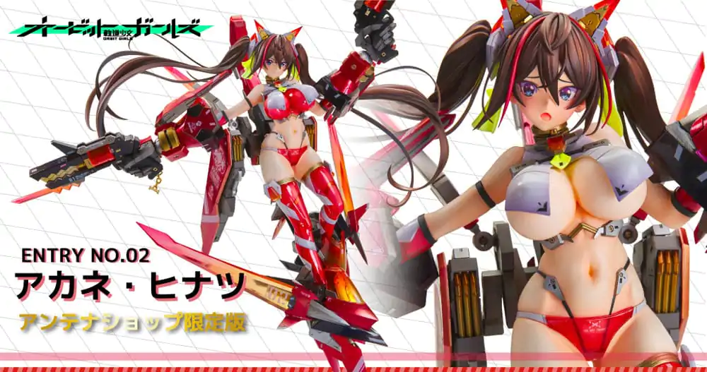 Original Character Orbit Girls Series PVC Socha Položka č. 2 Akane Hintasu Antenna Shop Limitovaná edícia 45 cm produktová fotografia