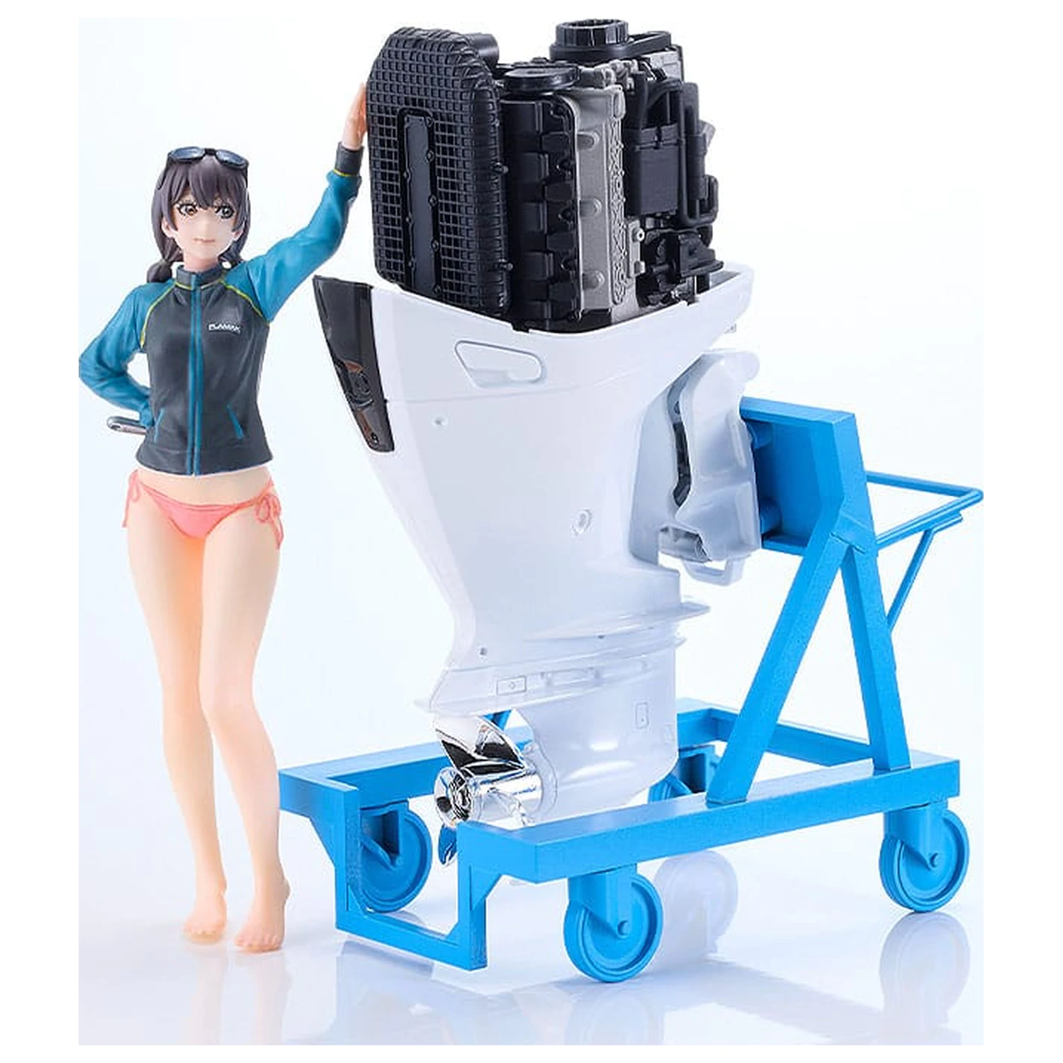 Original Character PLAMAX Plastová modelová súprava MF-97 minimum factory Minori with Honda BF350 Grand Prix White 10 cm produktová fotografia