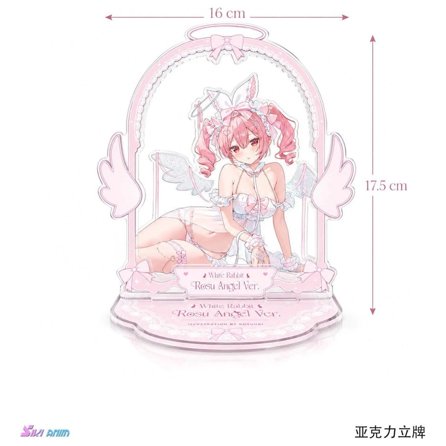 Original Character PVC figúrka 1/4 White Rabbit Rosu Angel Ver. Illustrated by Rosuuri Bonus Edition 23 cm produktová fotografia
