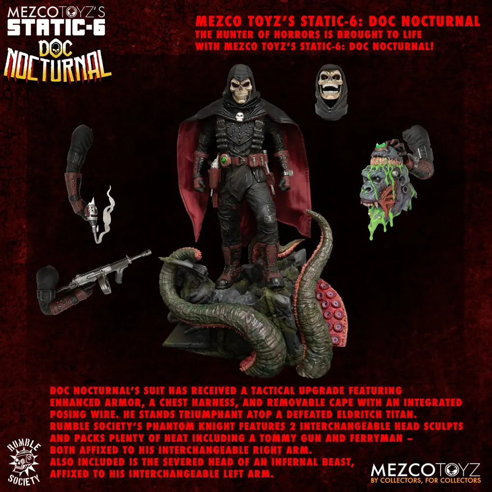 Original Character Static-6 PVC soška 1/6 Rumble Society - Doc Nocturnal 38 cm termékfotó