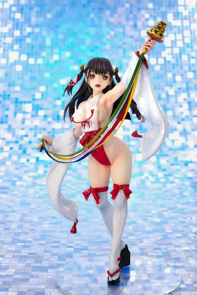 Original Character PVC Socha Tight na Oshigoto #2 - Shrine Maiden Akane Kagura 25 cm produktová fotografia