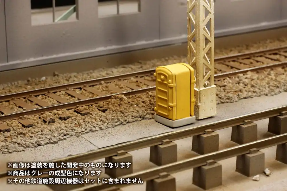 Originálna ilustrácia 1/80 Plastová modelová stavebnica 1/80 Reléová skrinka/Kóje (re-run) 3 cm produktová fotografia