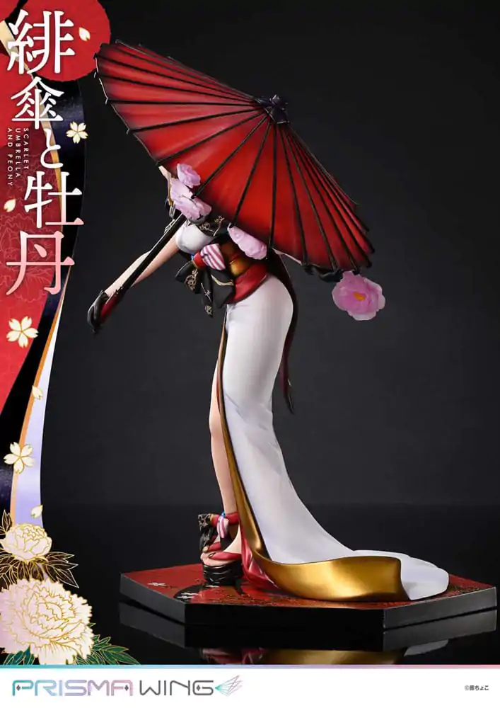 Original Illustration by Fuzichoco Prisma Wing PVC Figúrka 1/7 Scarlet Umbrella And Peony Deluxe Verzia 32 cm termékfotó