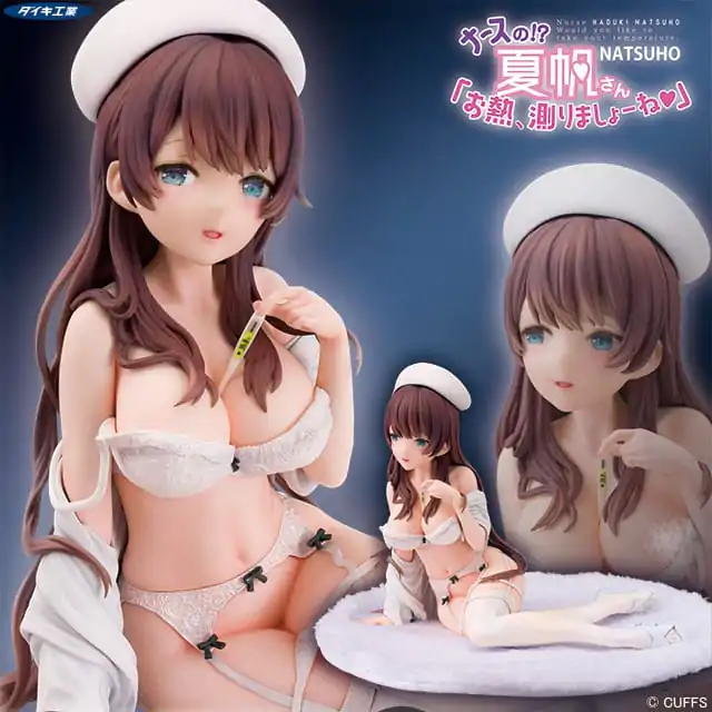 Originálna ilustrácia Vispo Statue 1/6 Nurse no!? Natsuho-san Onetsu Hakarimashoone 14 cm termékfotó