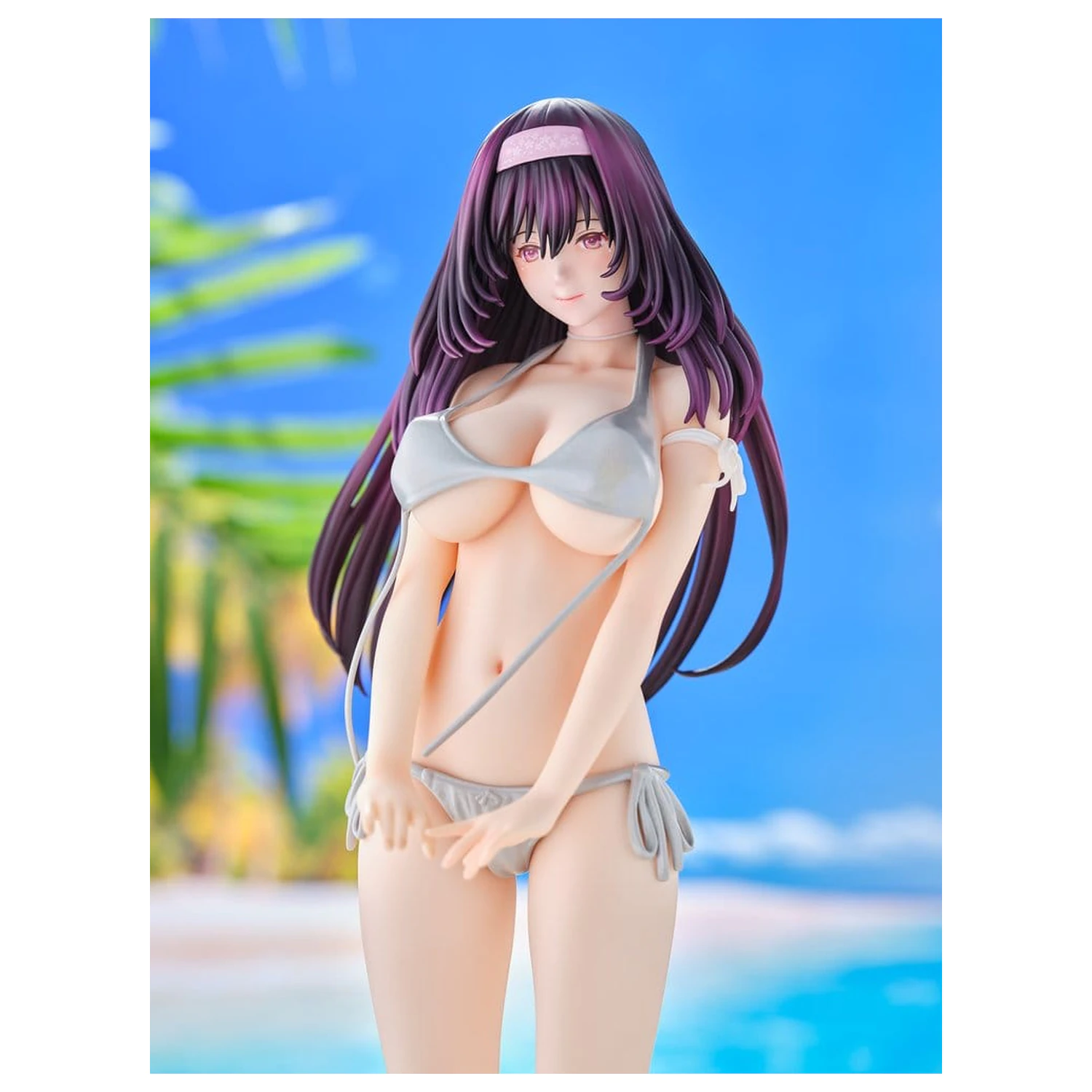 Original Model Socha 1/5 Tomoe Sakura Swimsuit Black Hair Ver. Ilustrácia od Toshi Tsutakaze 32 cm produktová fotografia